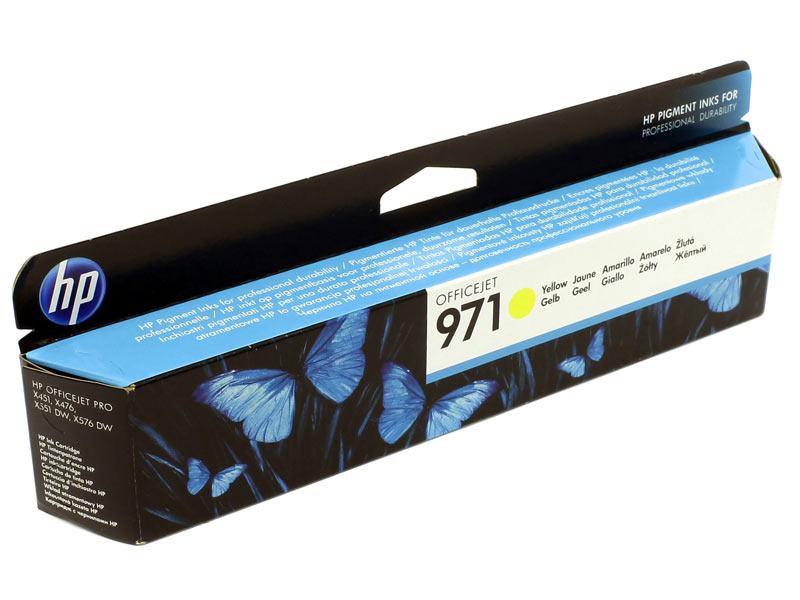 HP 971 YELLOW  INK CARTRIDGE FOR OFFICEJET PRO X SERIES (2500 PAGE YIELD) | Hewlett Packard Toner Cartridges Genuine
