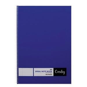 Croxley JD377 A4 100 Page Notebook Feint-Margin Side Bound