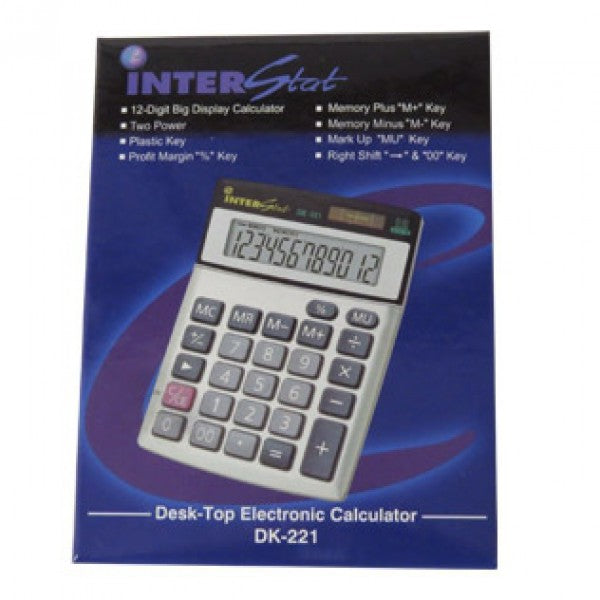 DK221 12 Digit Desktop Basic Calculator | Desktop Calculators