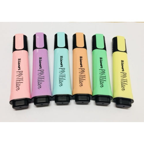 LUXOR ASSTD PASTEL TEXT MARKER 6'S | Highlighters