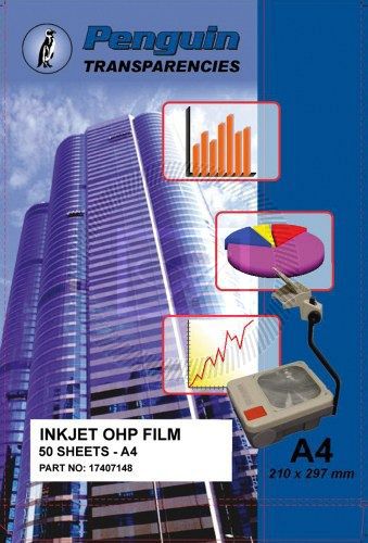 Penguin Inkjet Transparencies 50 Sheets | Transparencies