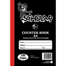 Counter Book A4 3Quire Feint-Margin (288 Page) | Counter Books
