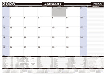 DIARY DESK CALENDAR PAD A2 2026 | Desk and Wall Calendars