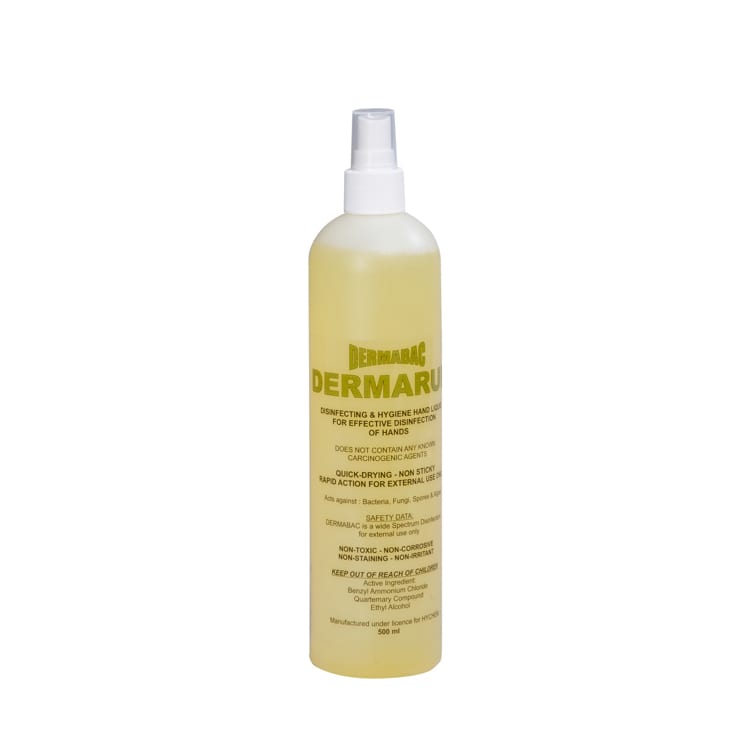 Hand sanitising - Dermarub- 70% Ethanol - 20 x 500ml