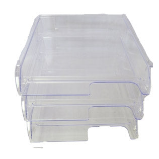 Bantex Letter Tray Clear Set 3 | Letter Trays
