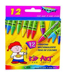 Kid Art Wax Crayons 12's