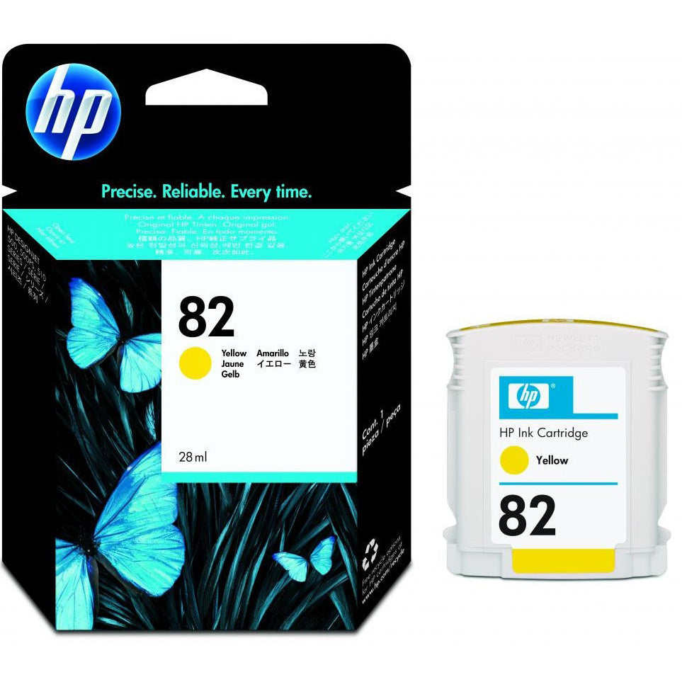 HP  82 YELLOW INK CARTRIDGE FOR DESIGNJET 510 (69ML) | Hewlett Packard Toner Cartridges Genuine