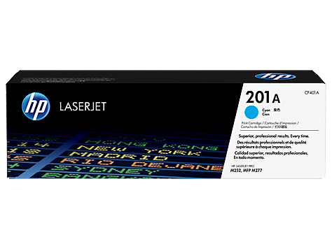HP LASERJET CF401A NO.201A CYAN PRINT CARTRIDGE MFP M277/M252 | Hewlett Packard Inkjet Cartridges Genuine