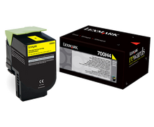 LEXMARK 700H4 YELLOW HIGH YIELD TONER CARTRIDGE