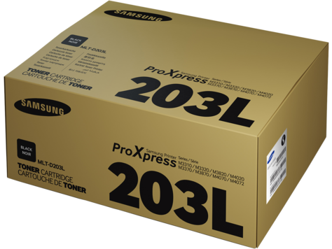 SAMSUNG MLT-D203L H-YIELD BLK TONER CARTRIDGE FOR M3820ND/4020ND/3870FD/4070FR (PAGE YIELD 5000) | Samsung Toner Cartridges Genuine