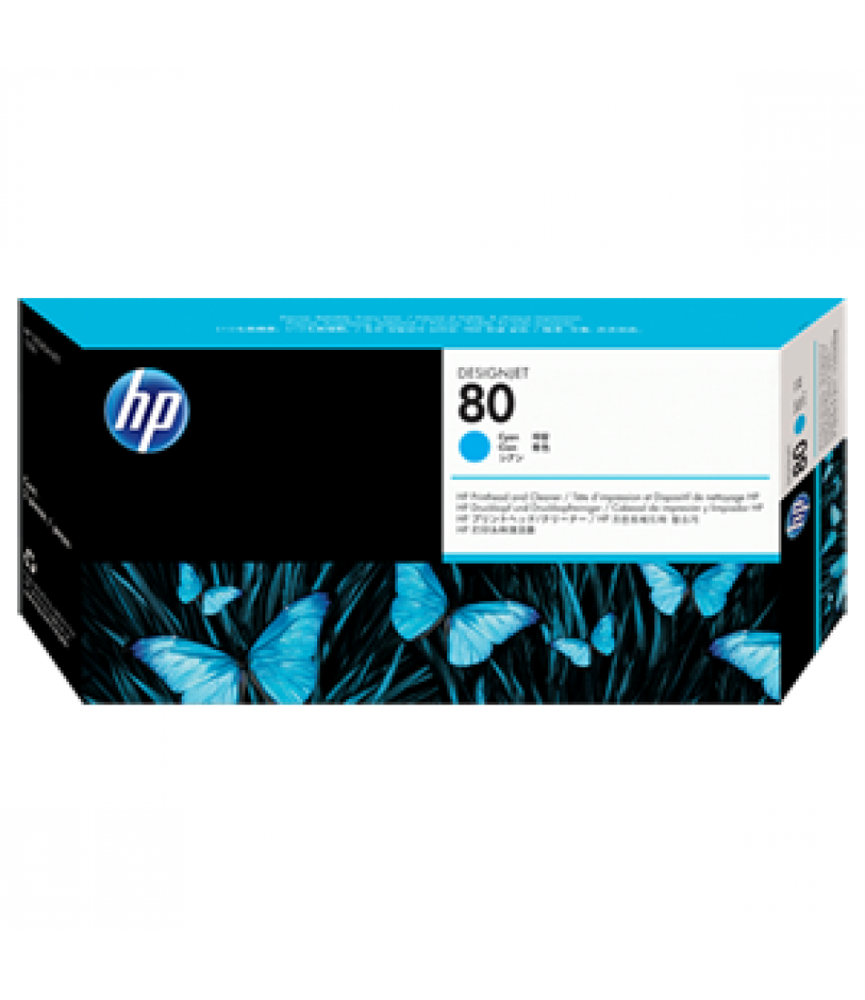 HP No 80 Cyan Printhead | Hewlett Packard Inkjet Cartridges Genuine