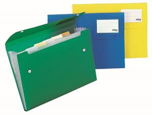 Bantex Polyprop Expander File 6 Pocket Clear