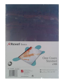 Rexel Clear Binding Covers 180Mic (100's)