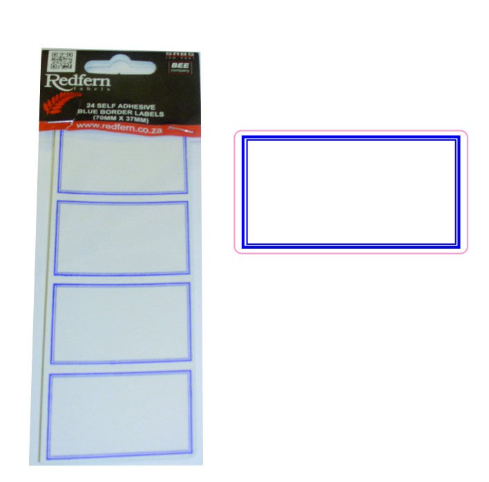 Redfern Blue Border Plain 24'S