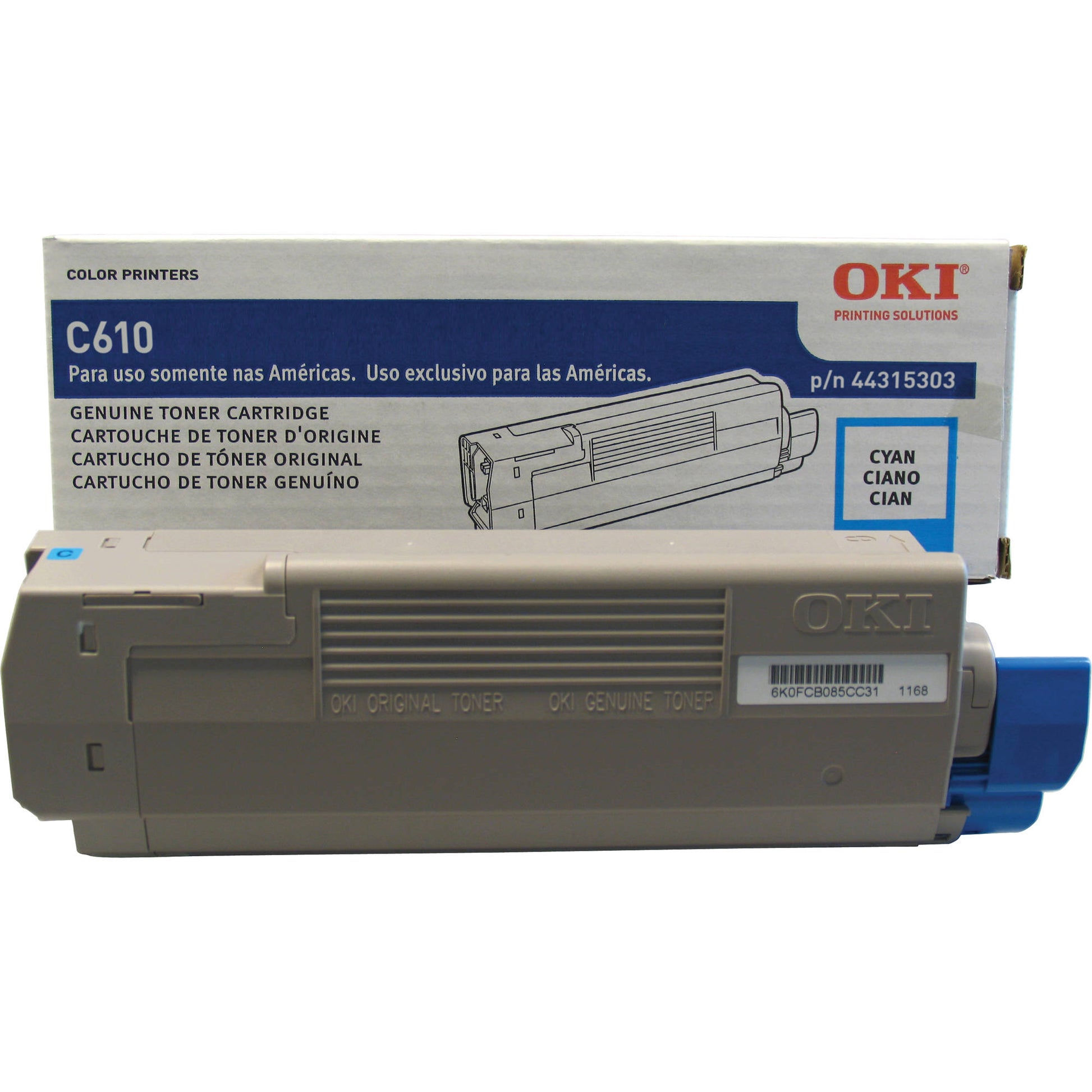 OKI C610 CYAN TONER ( 6000 PAGE YIELD ) | Oki Toner Cartridges Genuine
