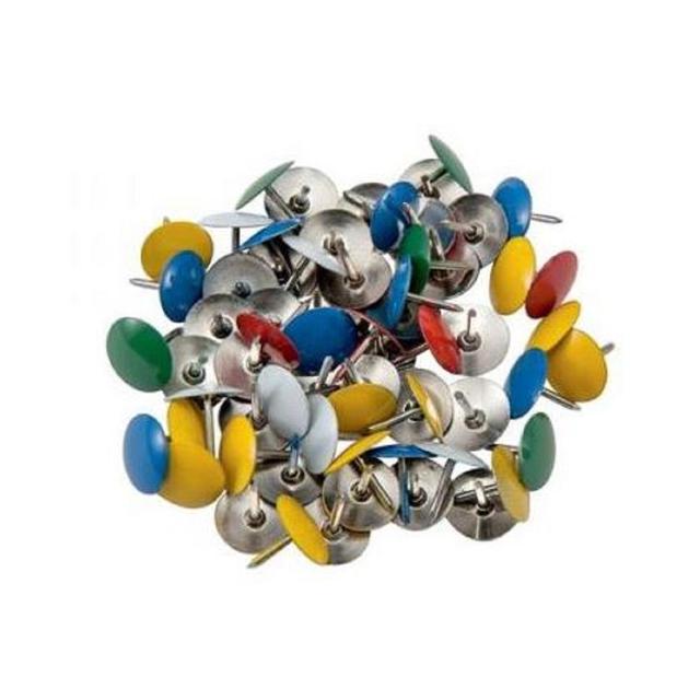 Coloured Drawing Pins 100's | Pins - Drawing