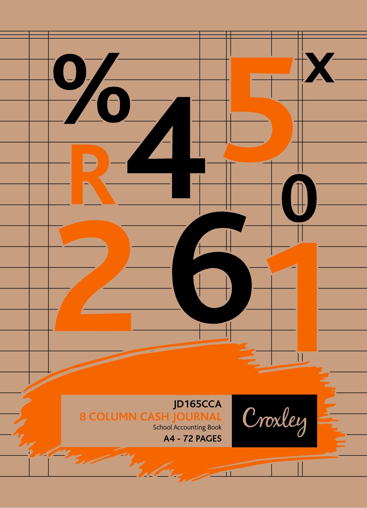 Croxley JD165 72PG 8 Cash Col Journal
