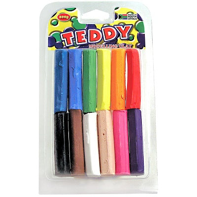 Teddy Modelling clay 12 Pieces 200 Gram | Clays and Doughs
