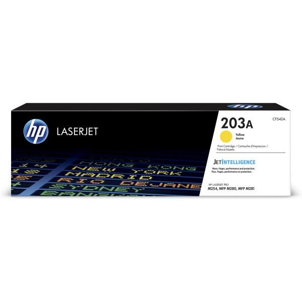 HP 203A Yellow Original LaserJet Toner Cartridge 1,300 pages | Hewlett Packard Toner Cartridges Genuine