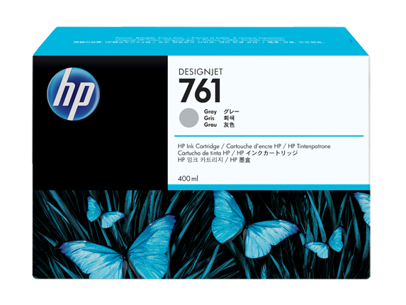 HP 761 400ML Grey Ink Cartridge/Designjet T7100