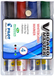 Pilot WBMA V Board Master Wallet of 4 | Whiteboard Pens