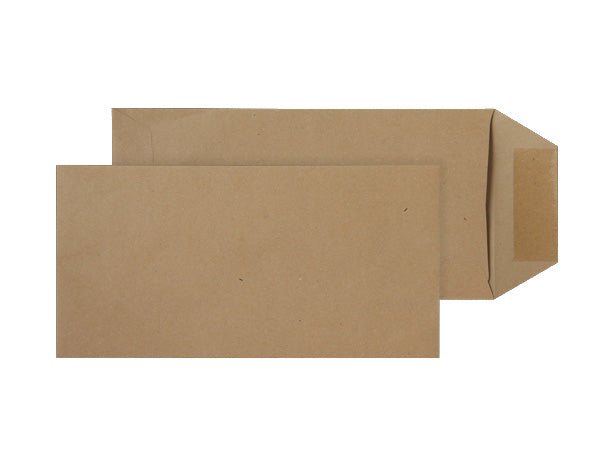 DL-P (With the flap on the Side) Envelopes 220x110 Gummed Manilla Box 500 | DL Envelopes