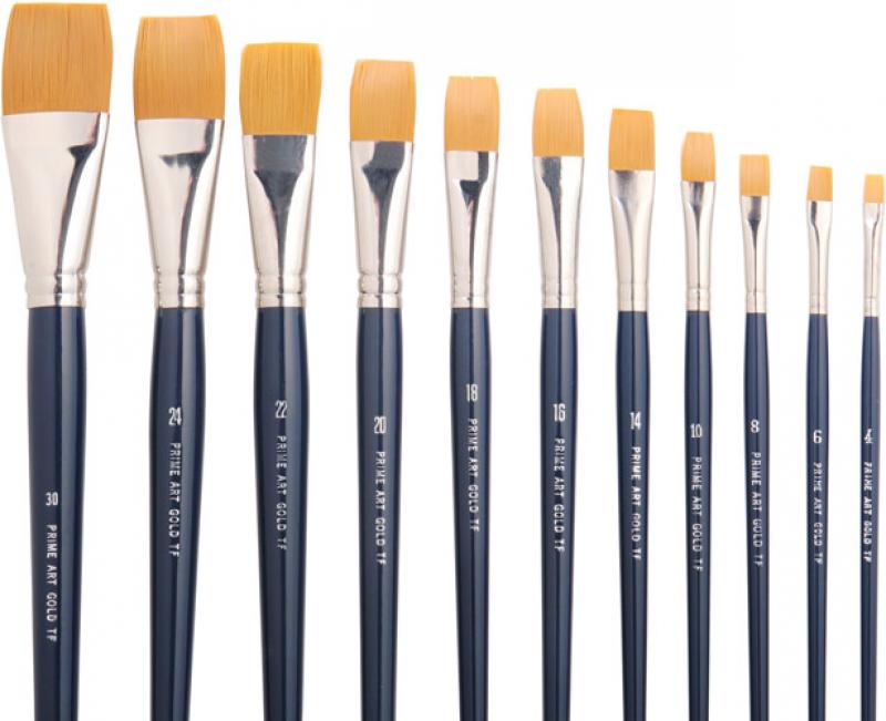 Paint Brush Flat No.2 - Taklon | Paint Brushes