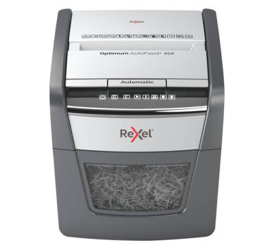Rexel Optimum AutoFeed+ 45X Automatic Cross Cut P4 Paper Shredder | Shredders