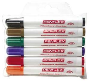 Penflex FC15 Flip Chart Marker 6 Astd