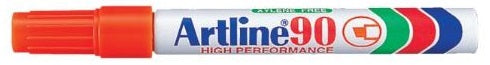 Artline EK90 Marker Orange Chisel