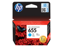 HP 655 Cyan Ink Cartridge | Hewlett Packard Inkjet Cartridges Genuine