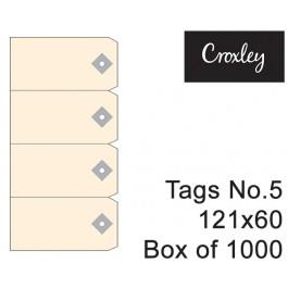 Croxley No.5 Buff Tag