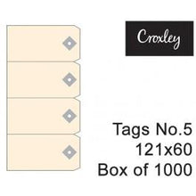 Croxley No.5 Buff Tag