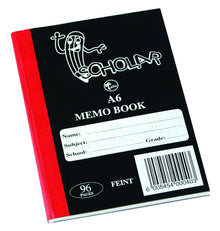 Memo Book A6 96PG Hard Cover