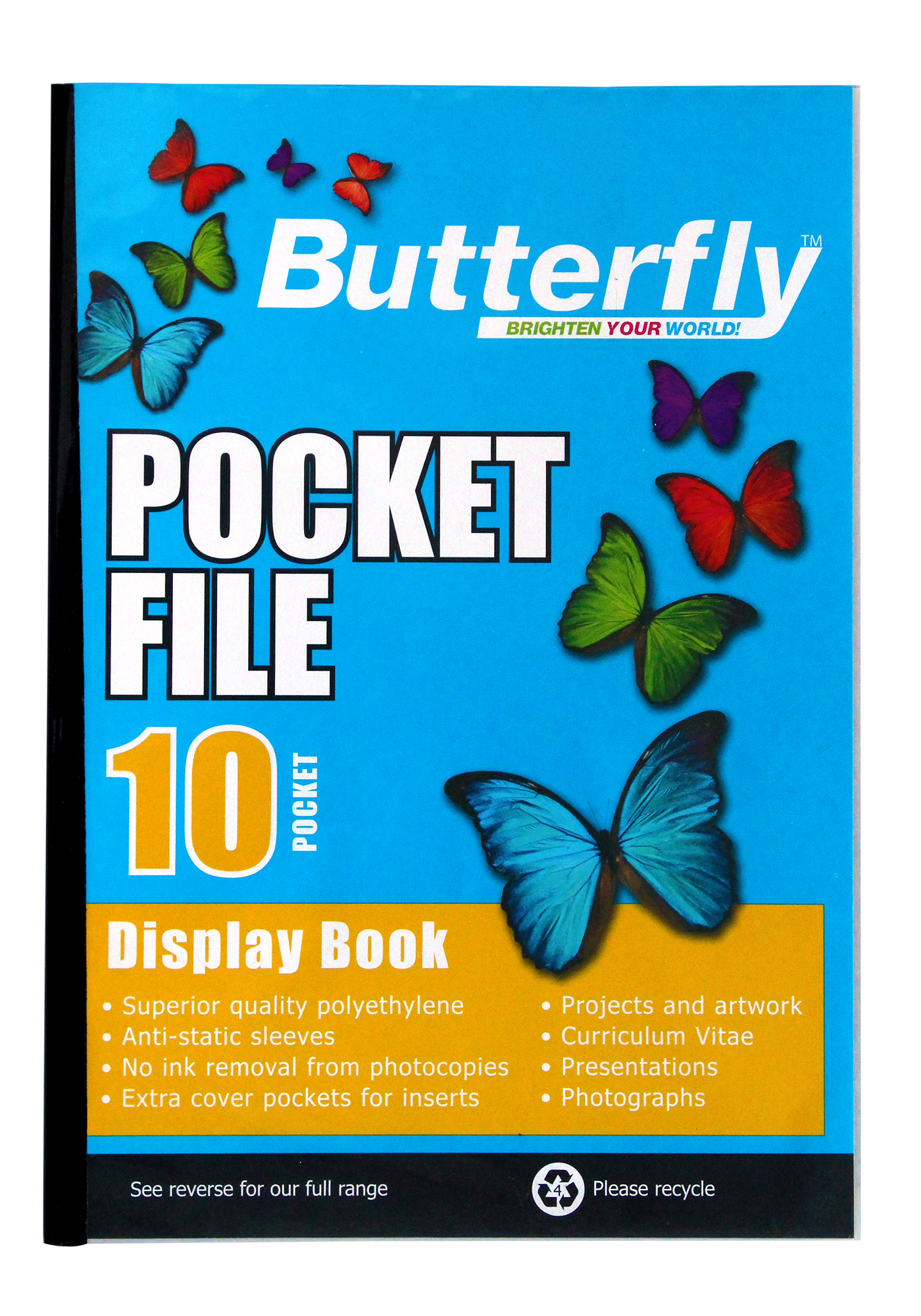 Butterfly Pocket File A4 10 Page