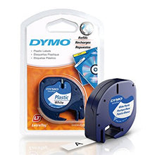DYMO L/TAG TAPE PLASTIC 12X4 BLACK/WHITE | Dymo Tape