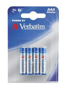 Verbatim Alkaline AAA Battery 4 Pack