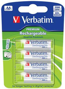 Verbatim AA Rechargeable Battery 4 Pack