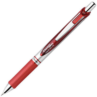 Pentel Energel BL77 Red Retractable 0.7mm | Gel Pens