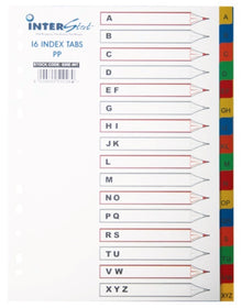 A4 PVC Index Colour A-Z