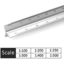 TECHNICAL DRAWING ARCHITECTS SCALE RULER-1:100-1:200-1:250-1:300-1:400-1:500