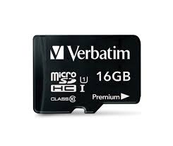 Verbatim Micro SDHC 16GB Class 10 Card | Flash Drives