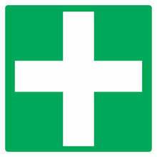 Redfern First Aid White Cross Sign 150mmx150mm(Lead Time Delivery) | Signage