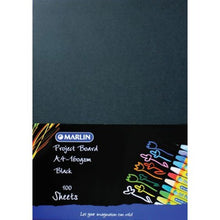 Marlin Project Boards A4 160gsm 100's Black