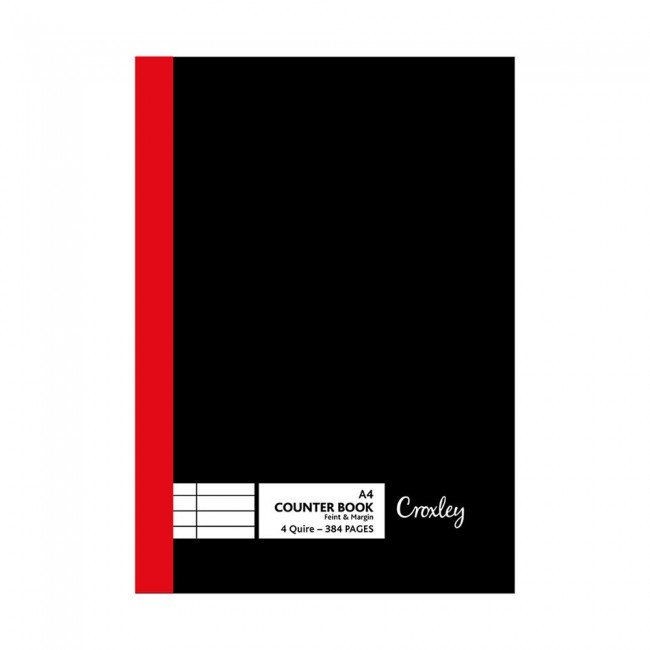 JD163 4Q 384 Page Ruled Feint Margin A4