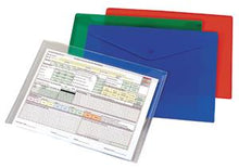 Bantex PP Env A4 Horizontal Blue (5pk)