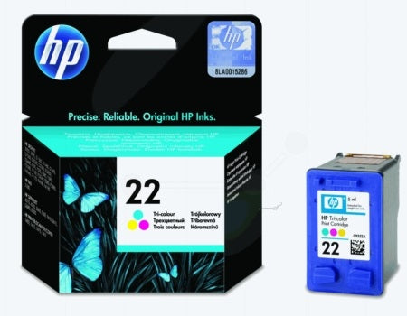 HP 22 Tri-Colour Ink Cartridge