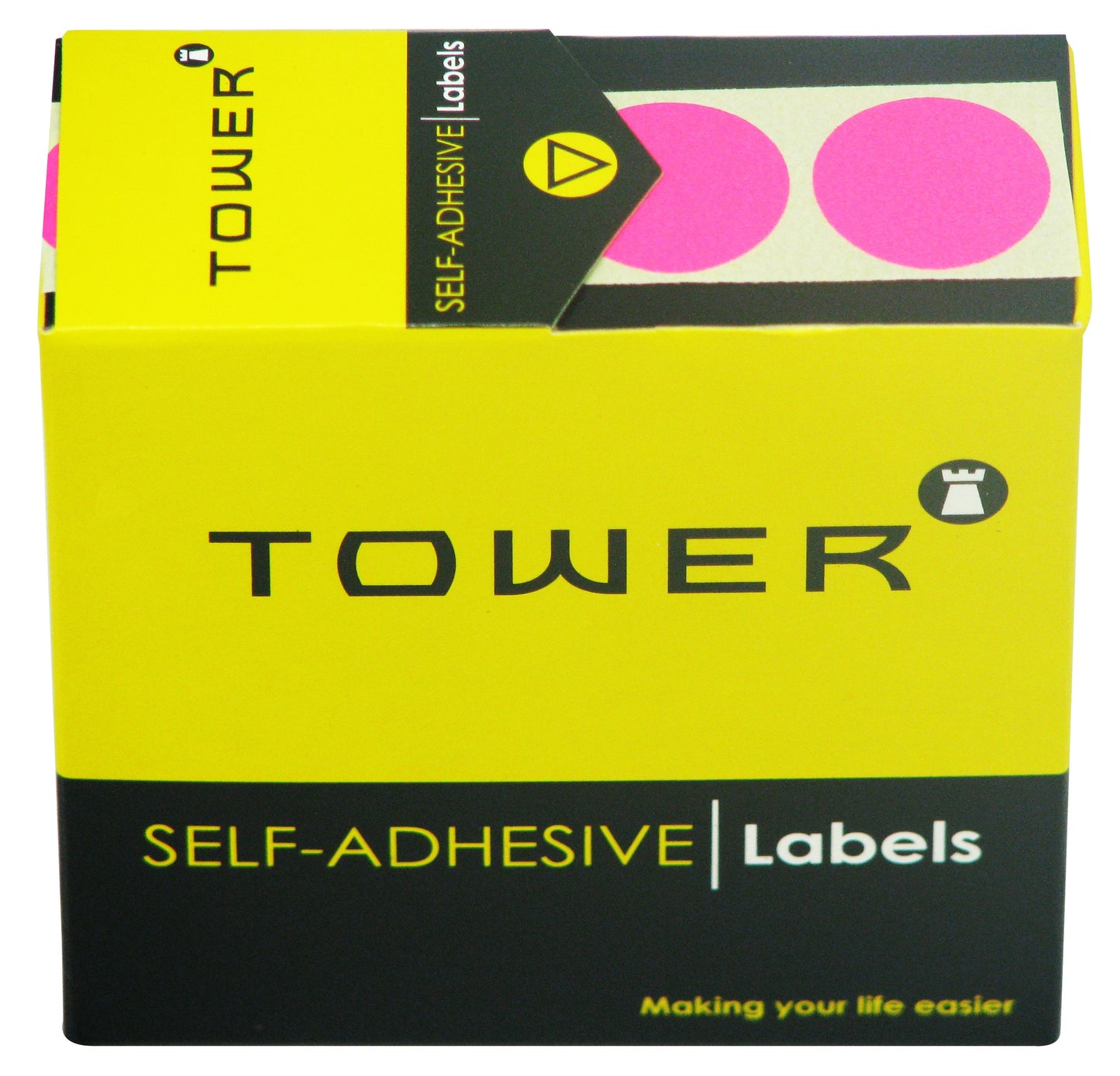 Tower C25 Label Flu Pink