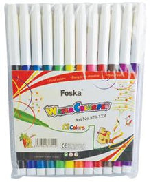 Foska Fibre Tip Pens 12'S