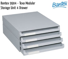 Bantex Texo 4 Drawer 263mmx333mmx128mm | Drawer Storage Systems
